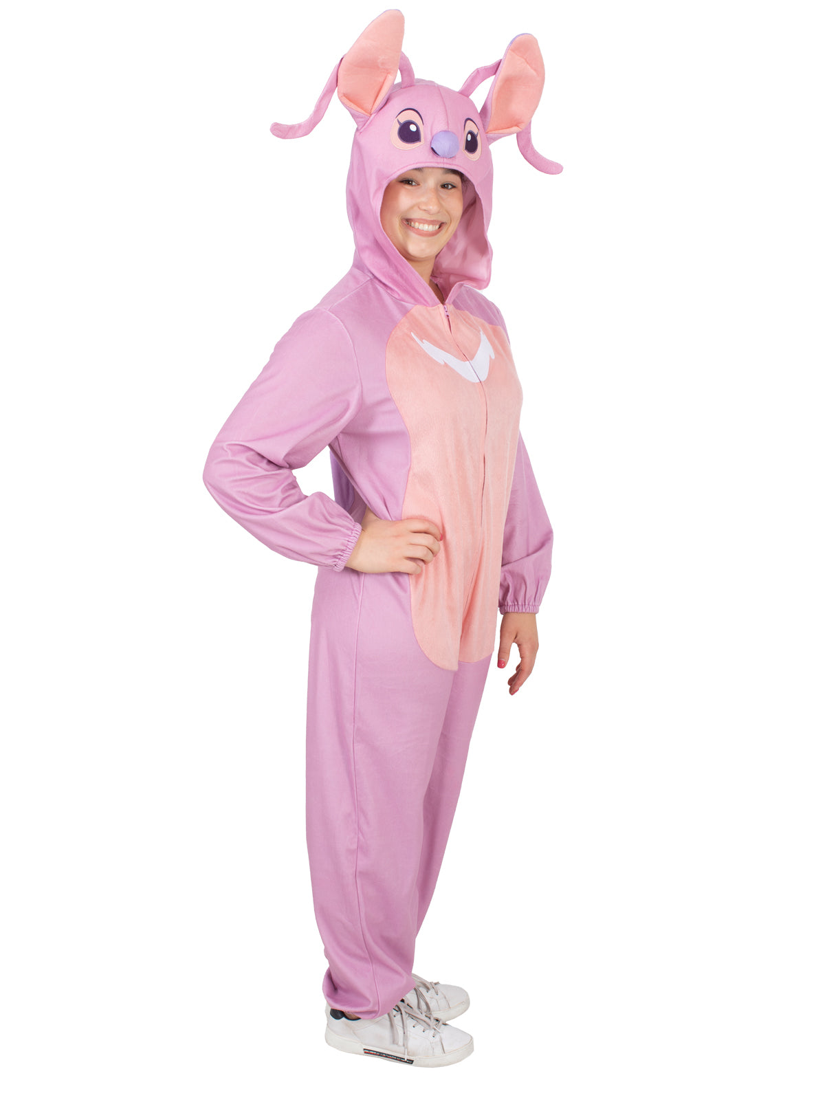 Angel (Lilo & Stitch) Hooded onesie adult costume, genuine licenced costume