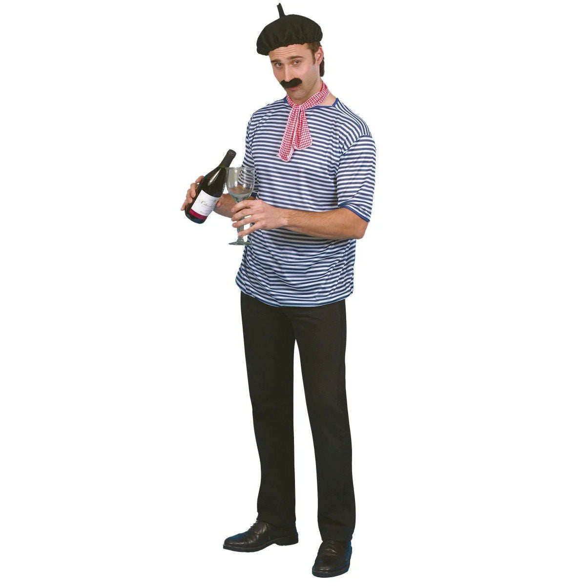 French Man Fancy Dress Adult Men's Costume