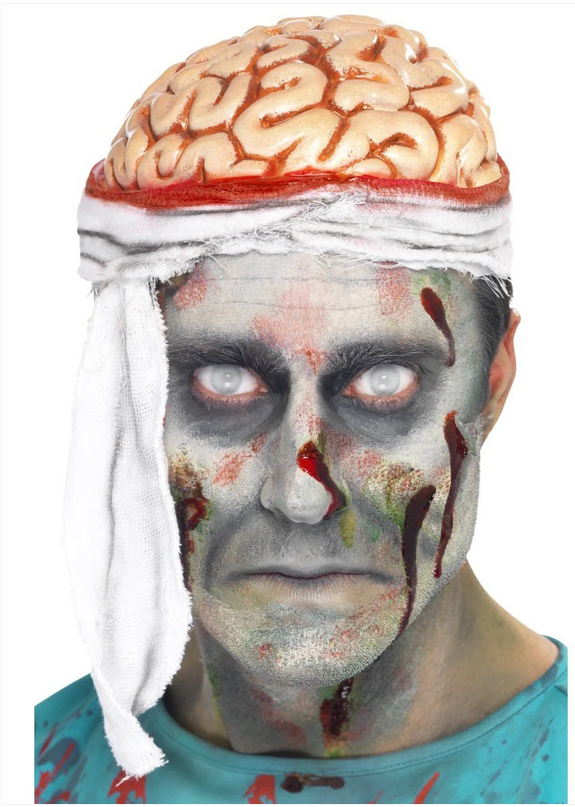 Bloody Brain Zombie Halloween Headpiece Fancy Dress Costume Accessory