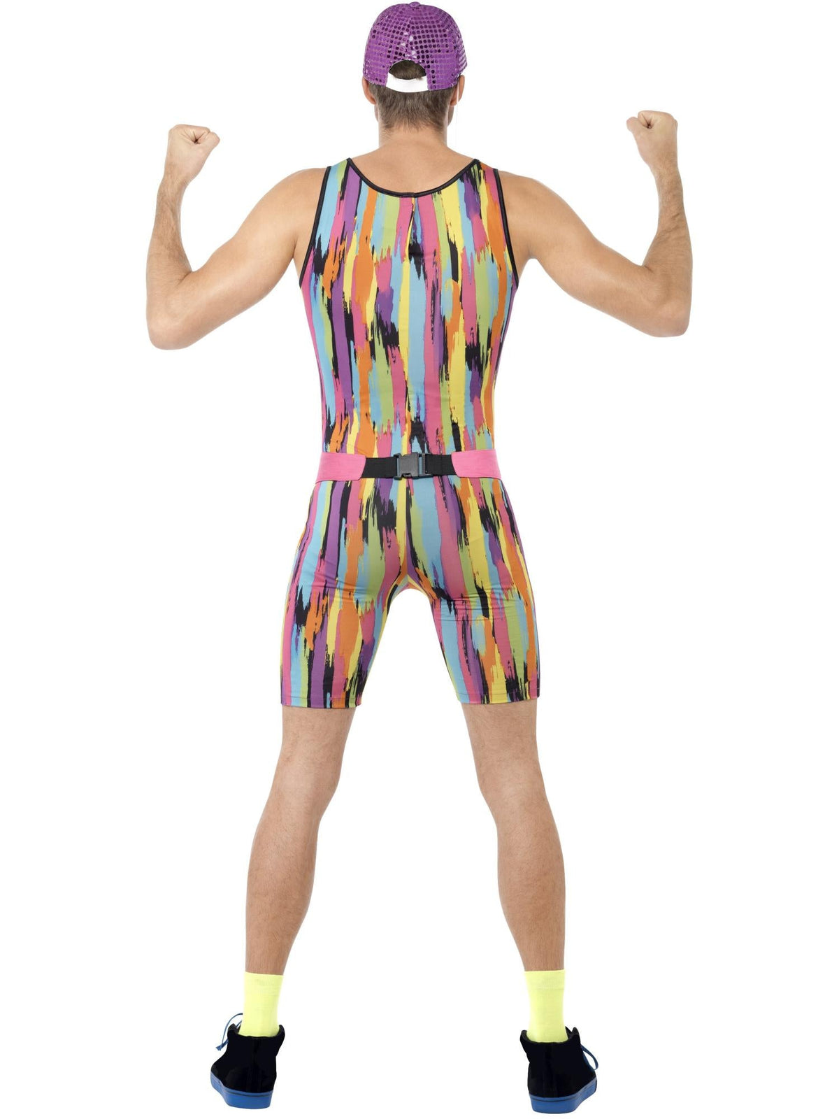1980's Aerobics Instructor Multi-coloured Jumpsuit