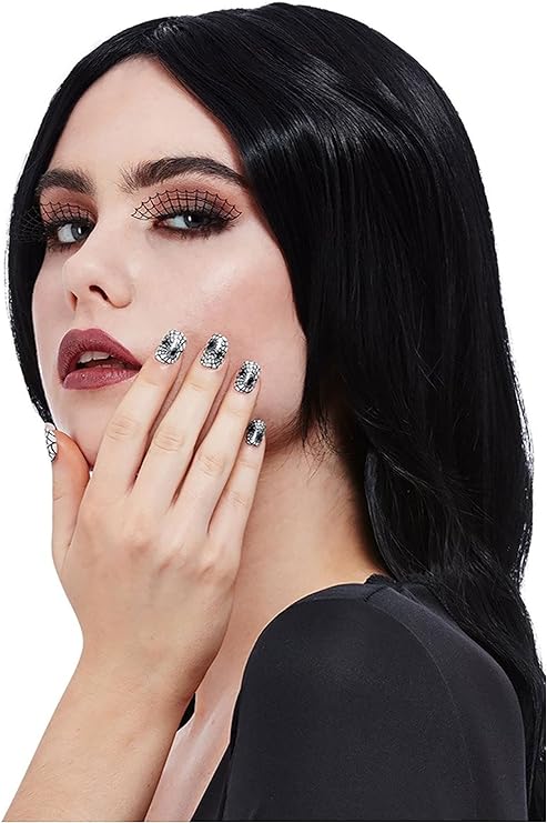 Spiderweb Eyelash and Nail Set with adhesive