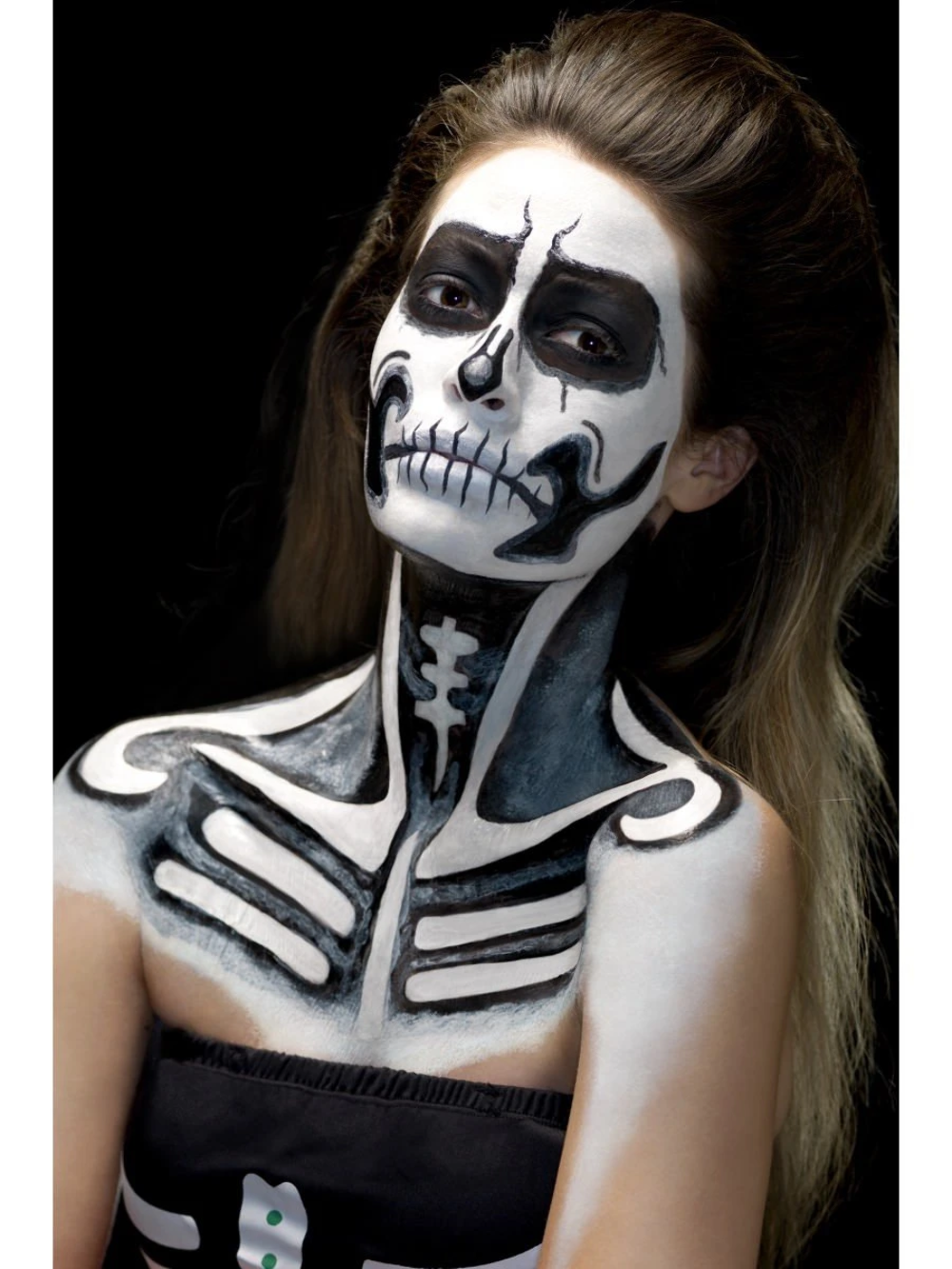 Skeleton Liquid Latex Kit Halloween Fancy Dress Costume Make Up Accessory