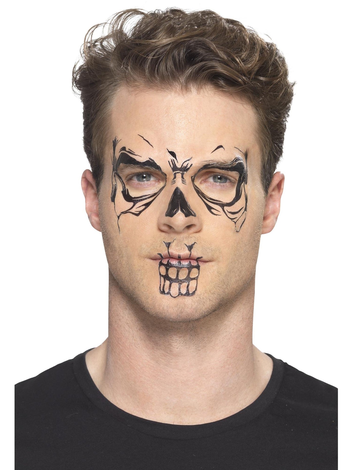 Skull Face Tattoo Transfer Special FX Halloween Make up