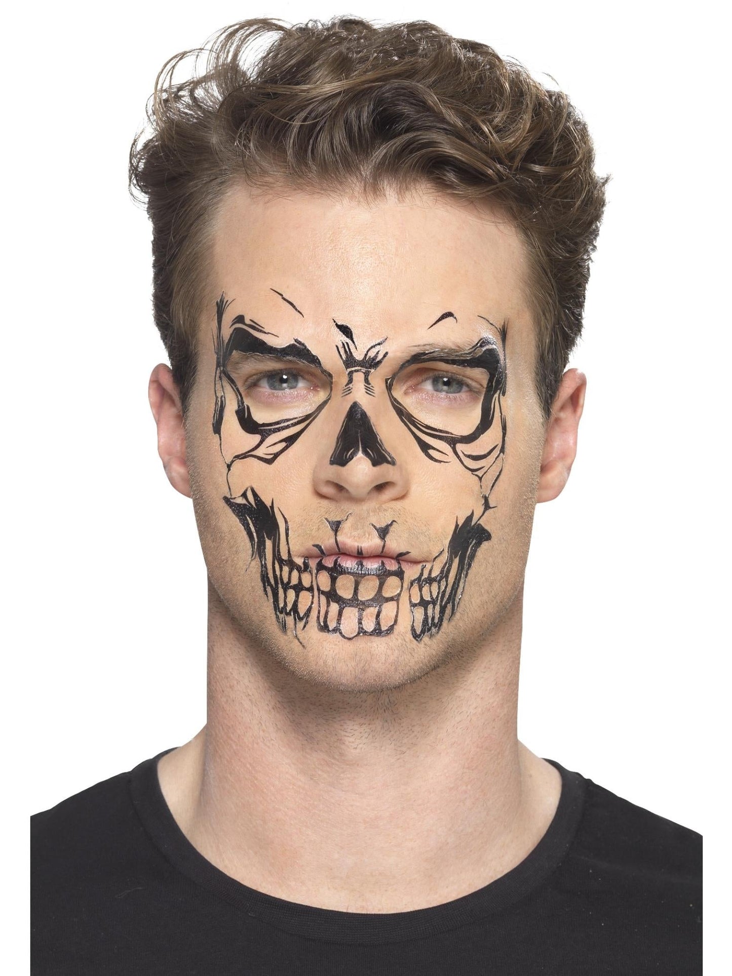 Skull Face Tattoo Transfer Special FX Halloween Make up