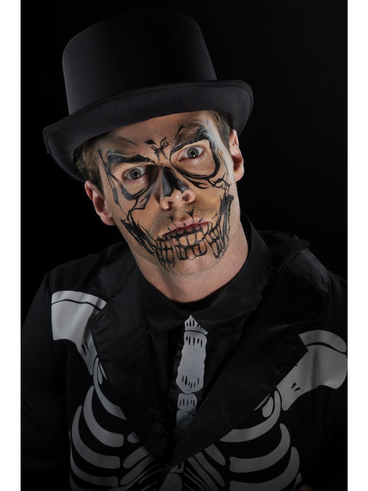 Skull Face Tattoo Transfer Special FX Halloween Make up