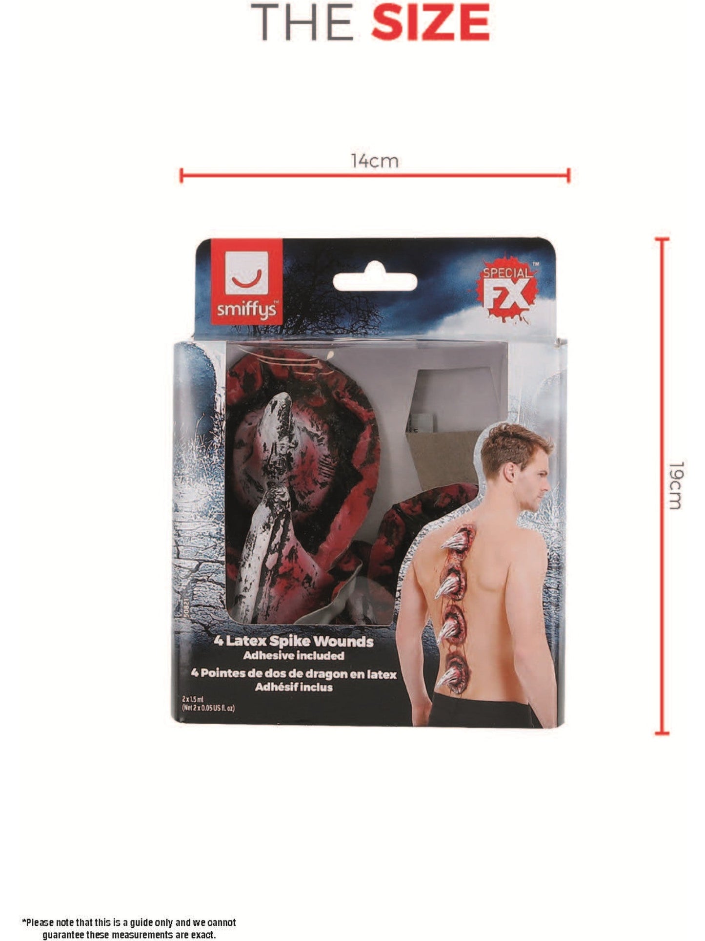 Latex Spike Wounds Red Makeup Special FX