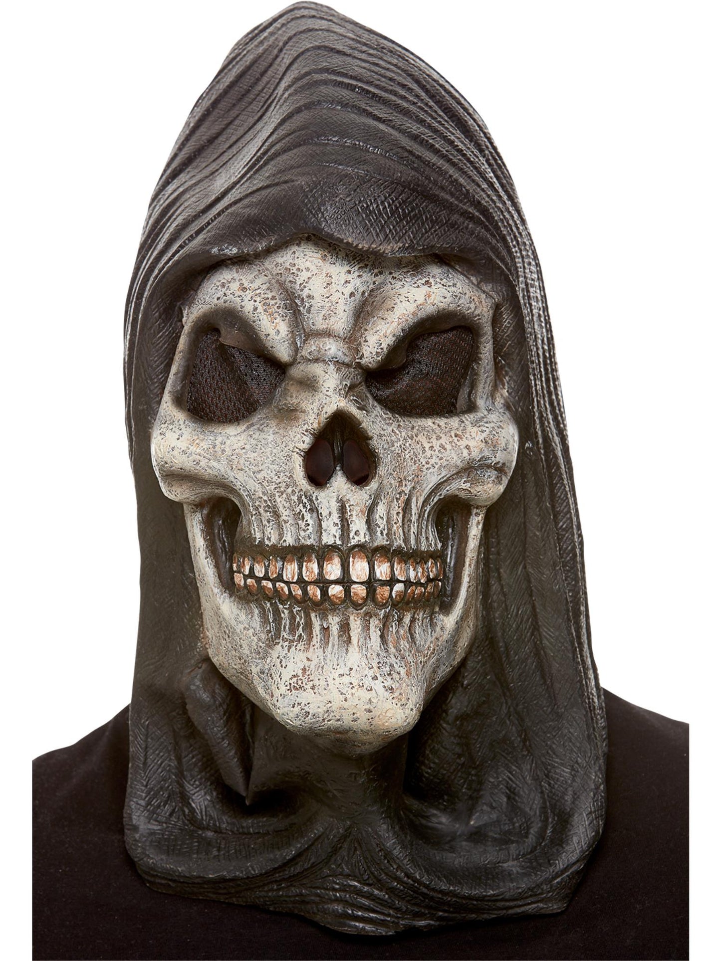 Hooded Skeleton, Grim Ripper Full Latex Mask, Perfect for Halloween