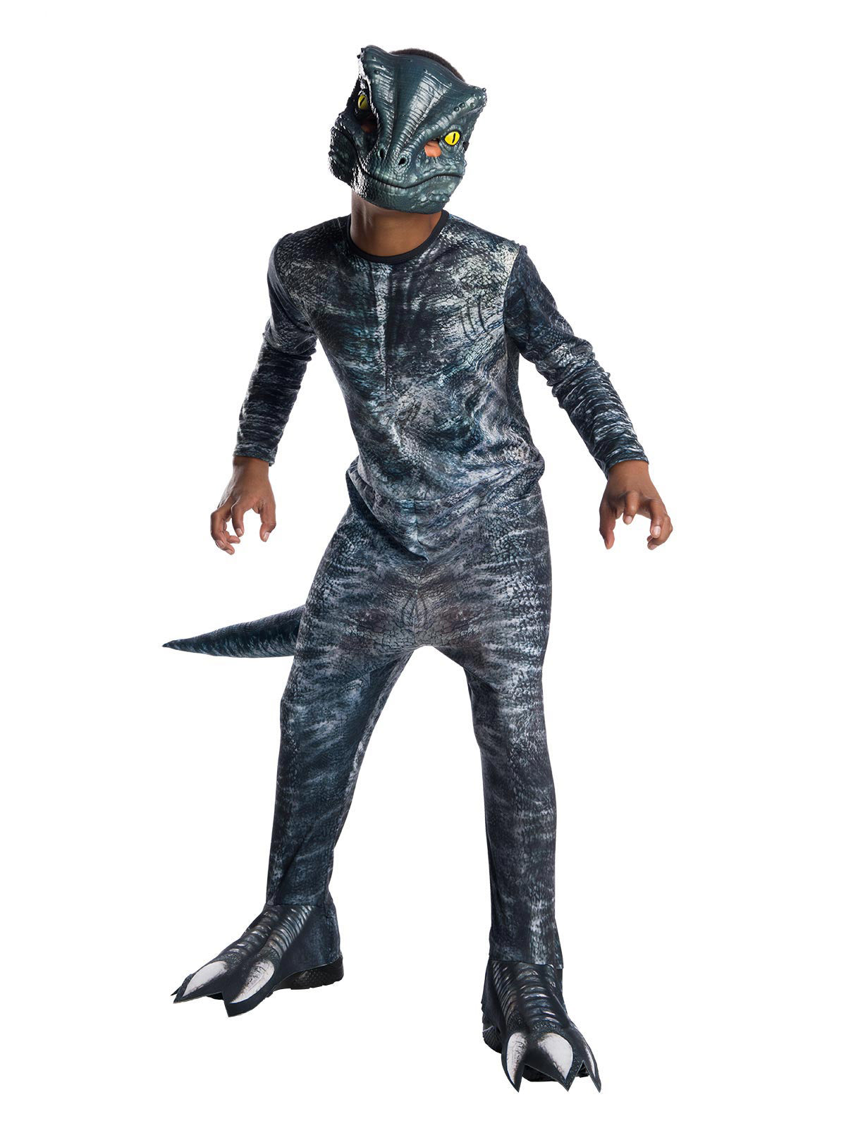 Velociraptor Blue Classic Child Costume Jurassic World Licensed Costume (CAMP CRETACEOUS)