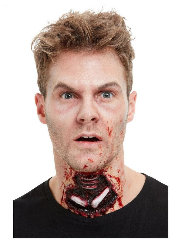Exposed Throat Wound Latex Makeup Special FX
