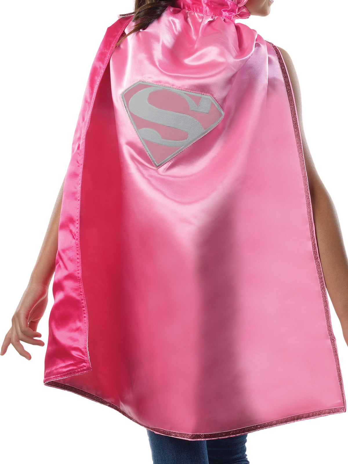 Supergirl DC Pink Cape Girls Licensed Genuine Costume Cape