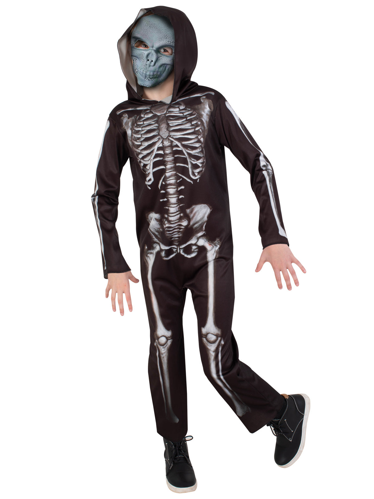 Skeleton Halloween Child Boys or Girls Costume with Mask