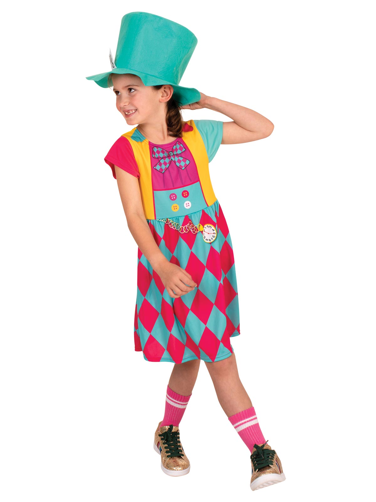 Mad Hatter Girl's Classic Girl's Child Costume - Disney Licensed