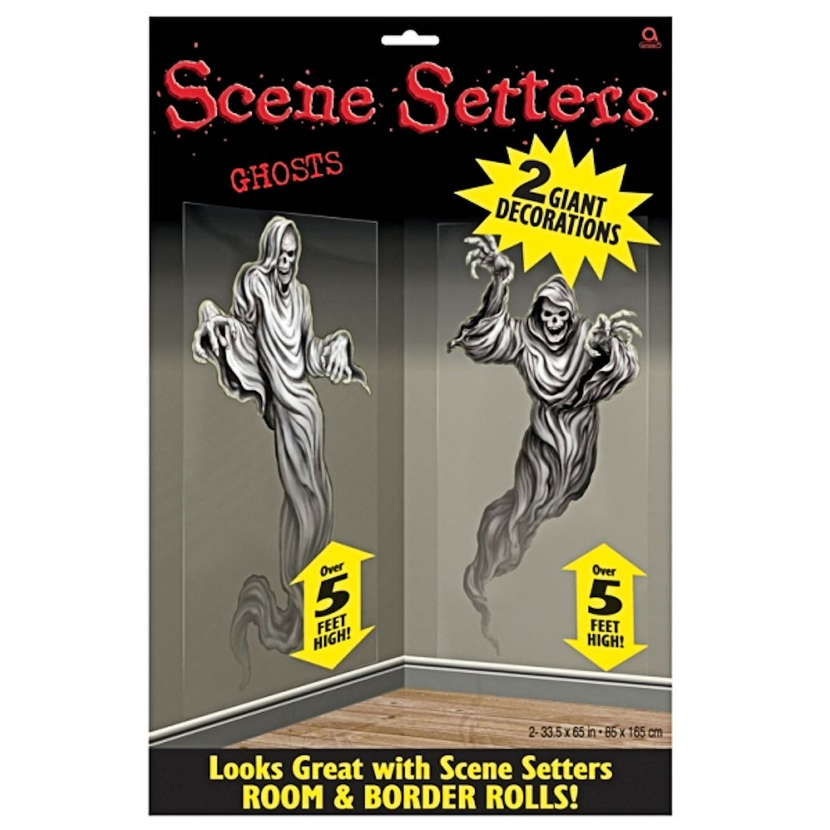 Halloween Decoration Scene Setter Ghosts Giant Wall Decoration