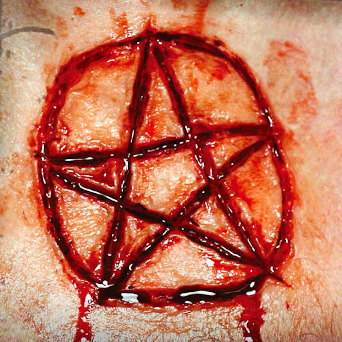 Engraved 3D FX Transfer Tinsley Temporary Tattoo Halloween Special FX Make Up