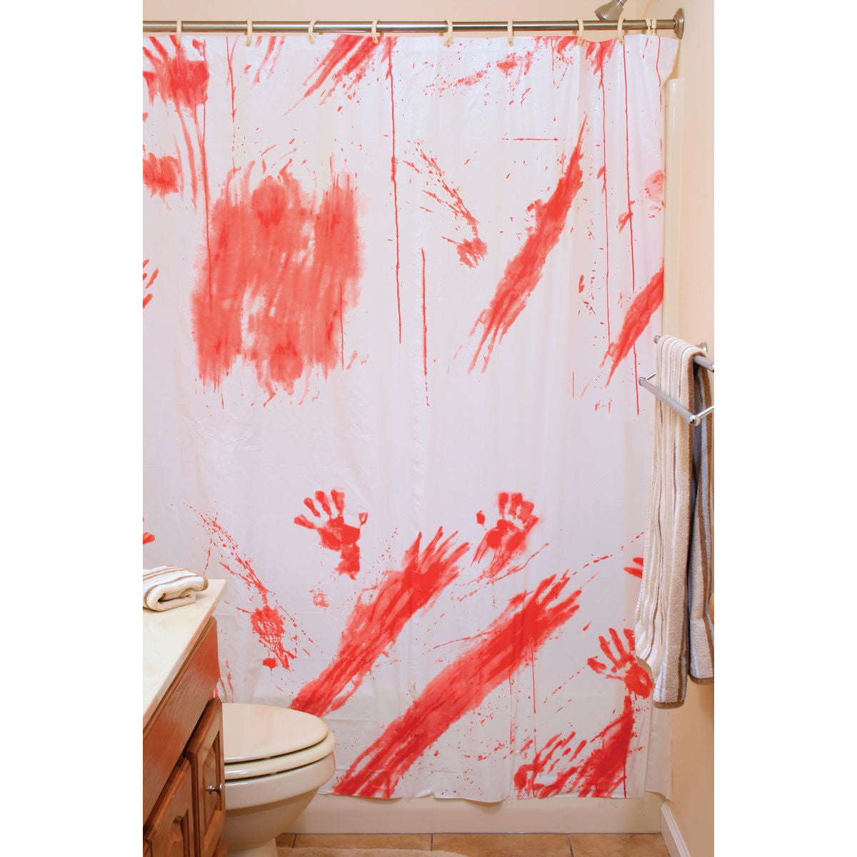 Bloody Shower Curtain Halloween Party Decoration