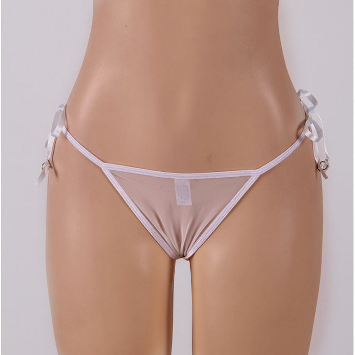 Venice Lace Thong WhiteG-string with Lace-up sides Women's Lingerie