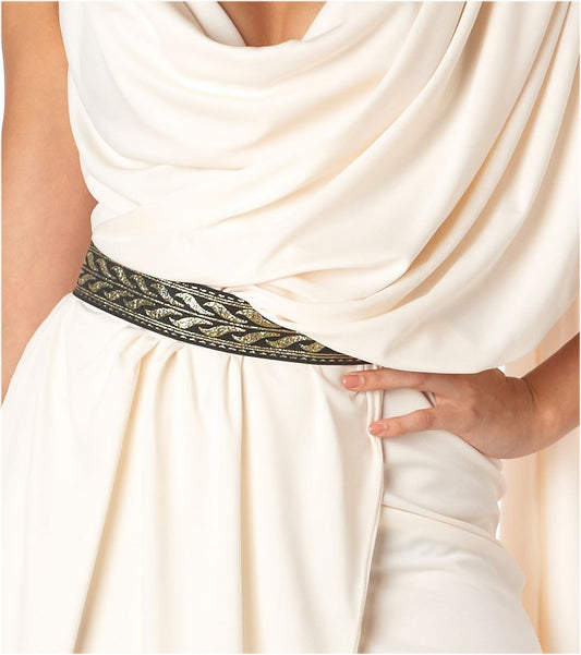 Deluxe Classic Women's Roman Toga Women's Fancy Dress Costume