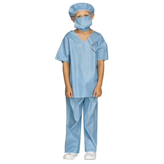 Surgeon Doctor Child Costume with cap and face mask