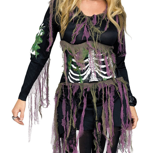 3D Skeleton Day of the Dead Halloween Women's Costume