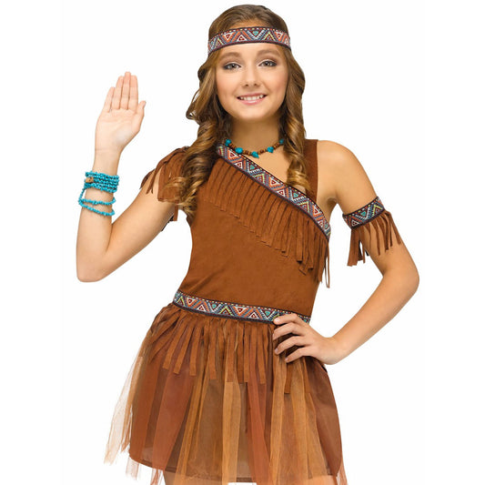 American Indian Pocahontas Girl's Halloween Party Costume