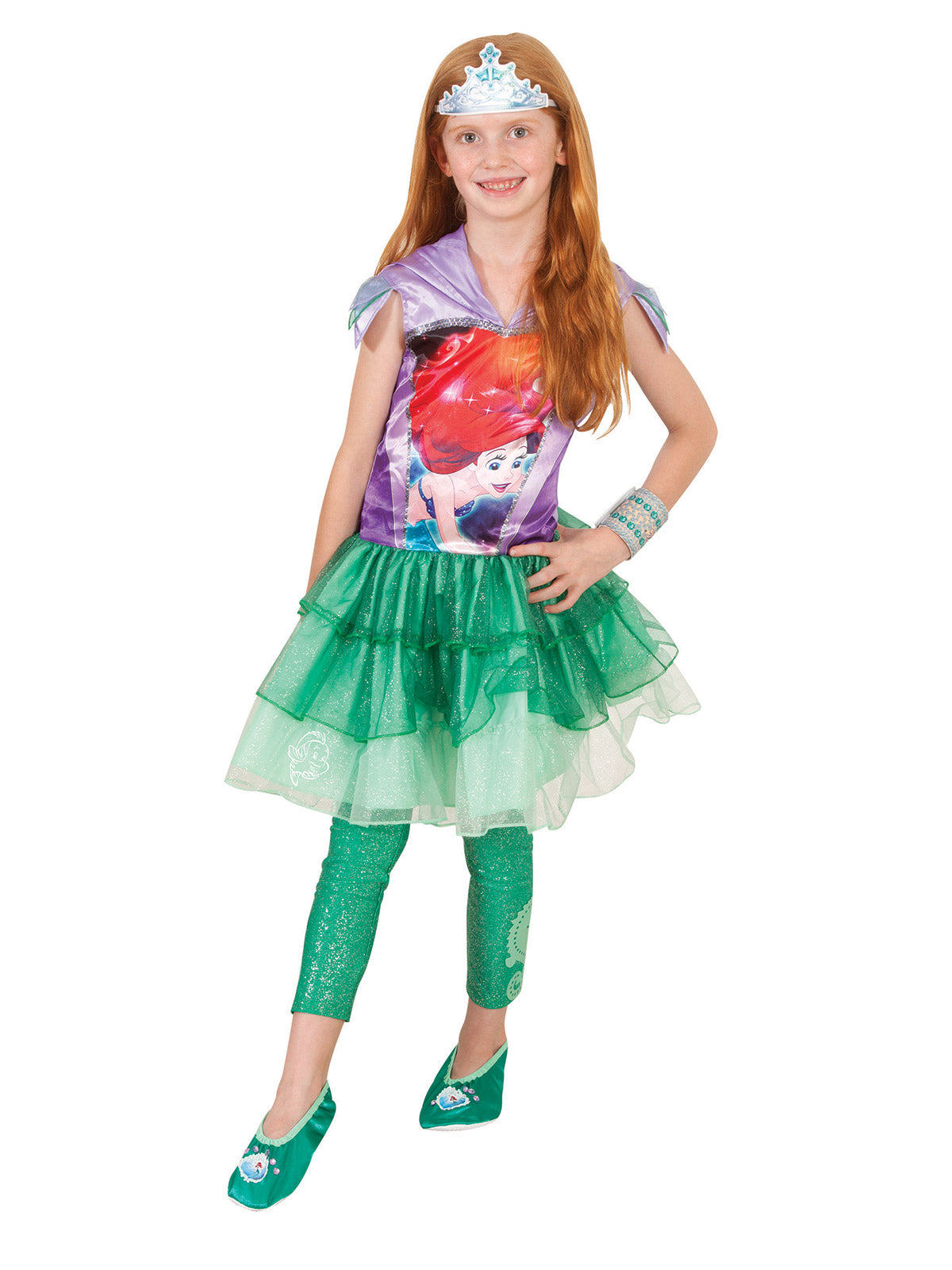 Little Mermaid Ariel Footless Tights Child Girl's Costume Accessory