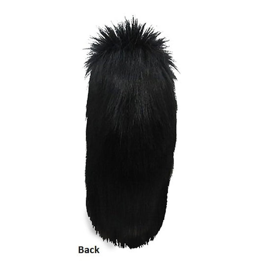 80's Spiky Poita Black Mullet Rock Star WIG Men's Costume Wig