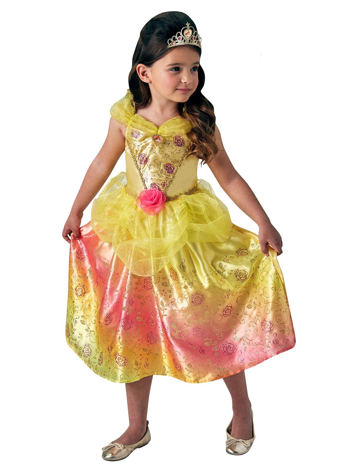 Belle Beuty and The Beast Rainbow Deluxe Child Girls Costume