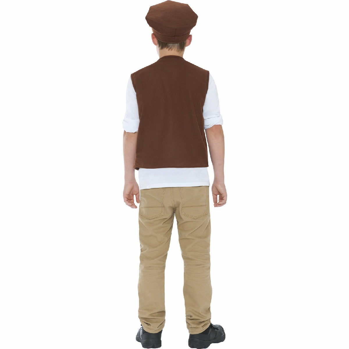 Victorian Urchin Street Boy Fancy Dress Costume Oliver Twist Waistcoat and Cap
