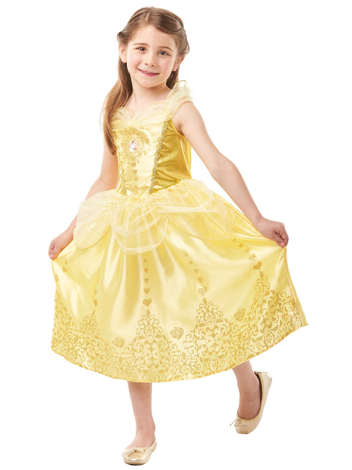 Belle Gem Disney Princess Beaty and The Beast Girls Costume Child Licensed