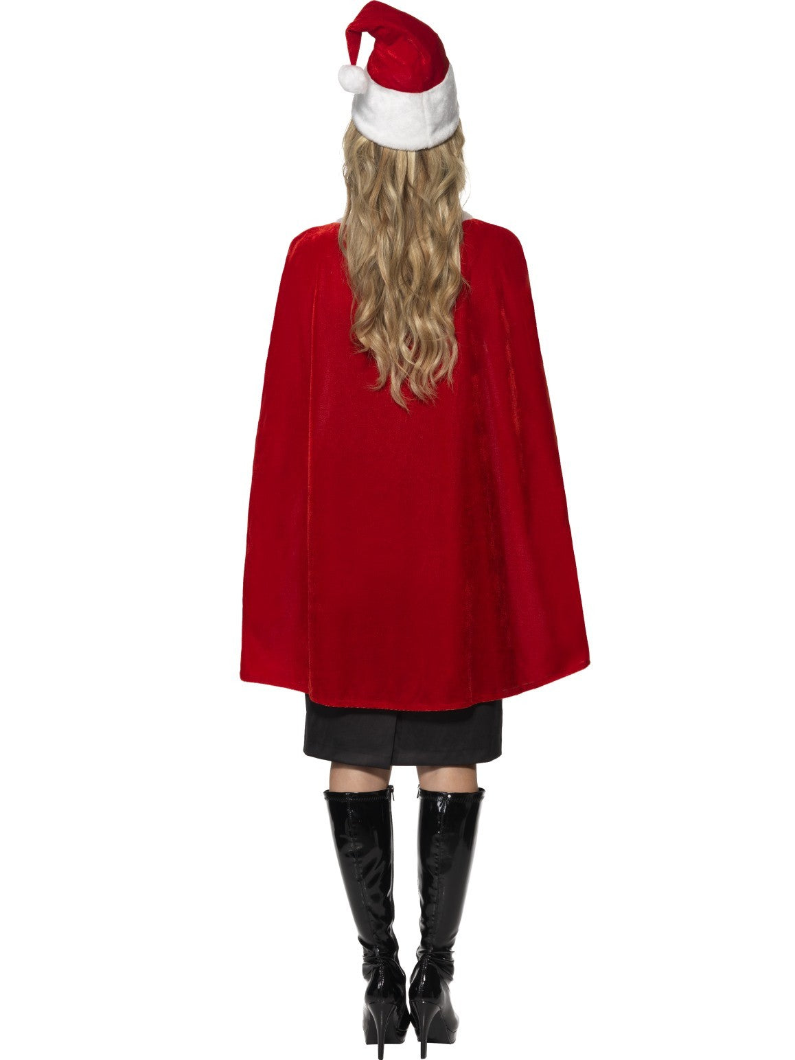 Red Cape Velvet with Hat Christmas Santa Cape