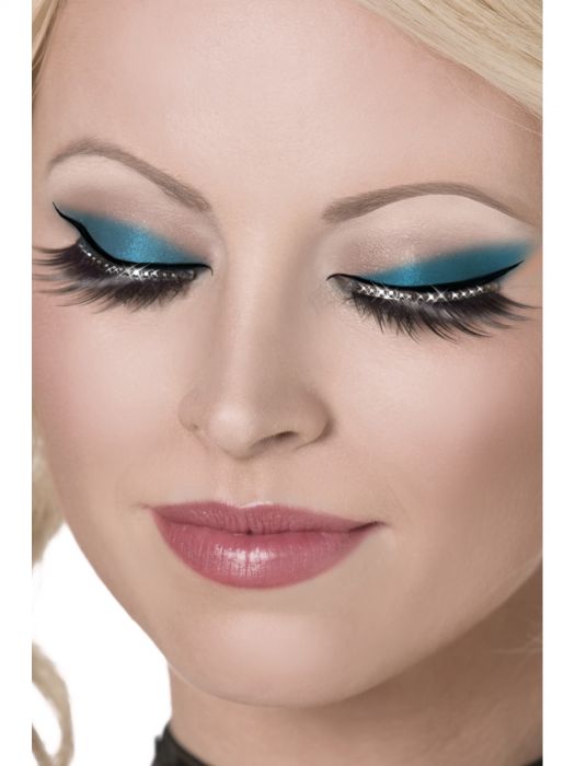 Glamour Eyelashes Black, with Crystals including Glue