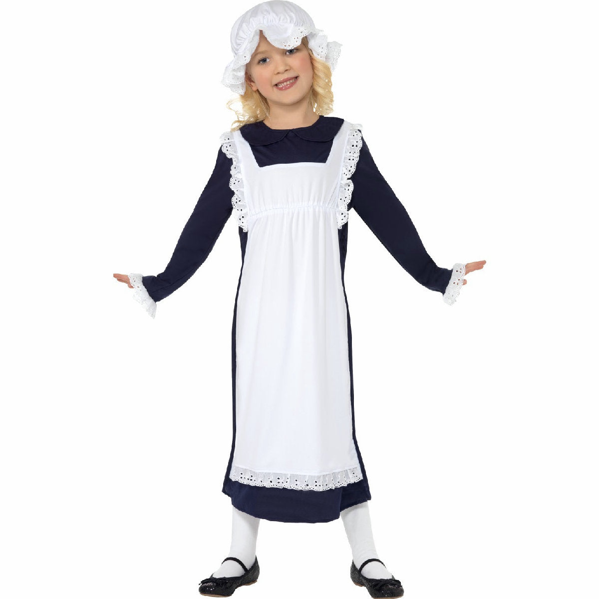 Victorian Pioneer Poor Girl Costume with Hat