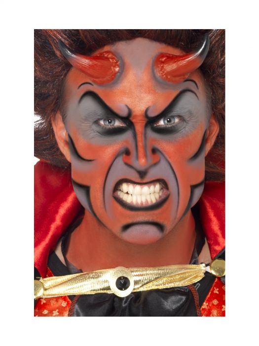 Devil Demon Make up Kit with Horns