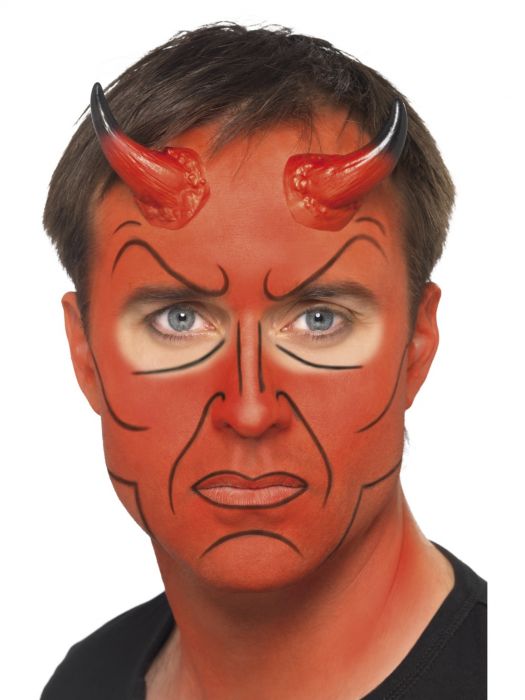 Devil Demon Make up Kit with Horns