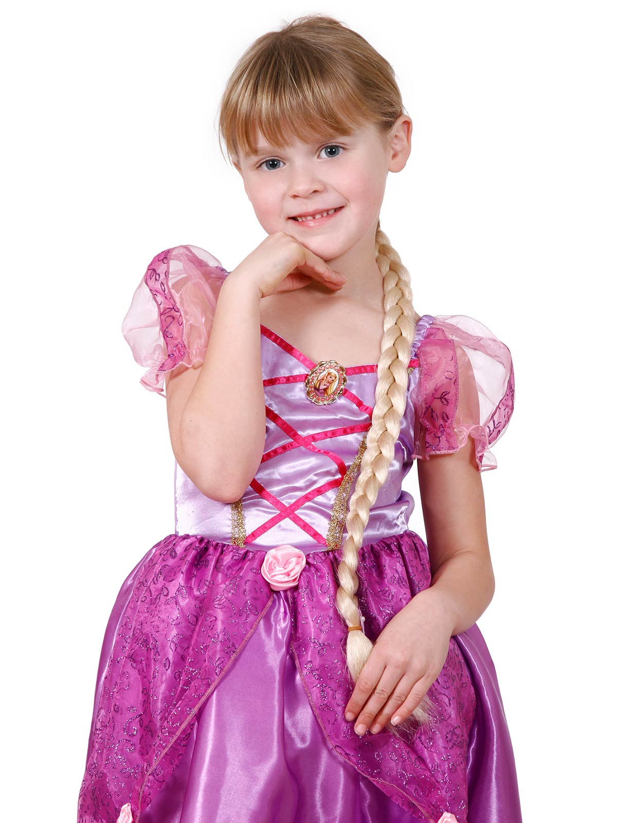 Raapunzel Long Braid Hair Extension Child Custume Accessory