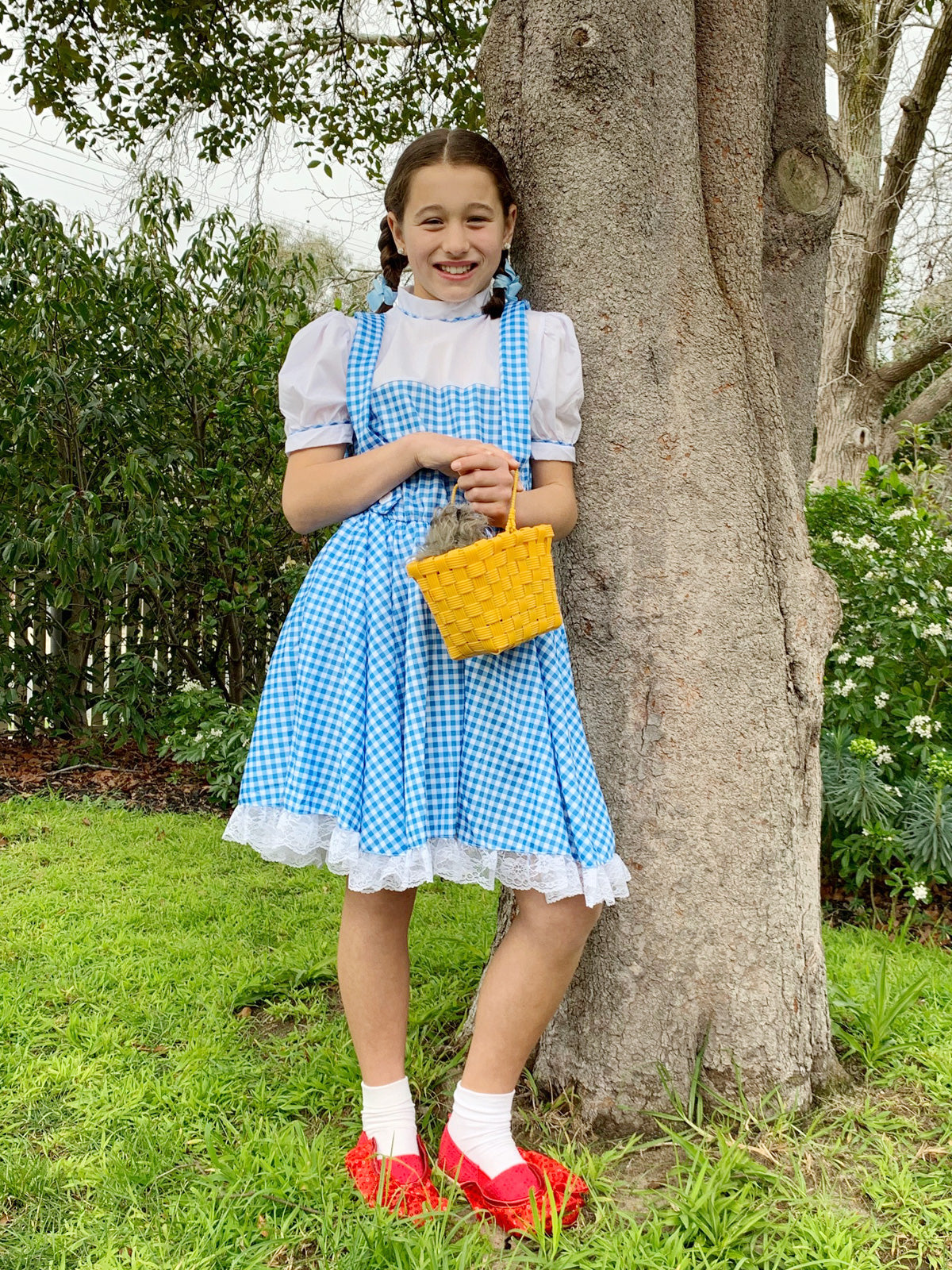 Wizard of Oz Dorothy's TOTO DOG IN A BASKET