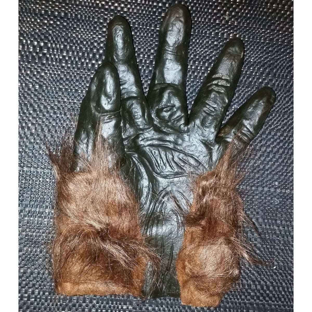 Hairy Werewolf Monster Hands Brown Adult Costume accessory