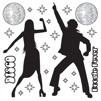 1970's Disco Party Decoration Party Decoration 5'3" High set of 22 pieces