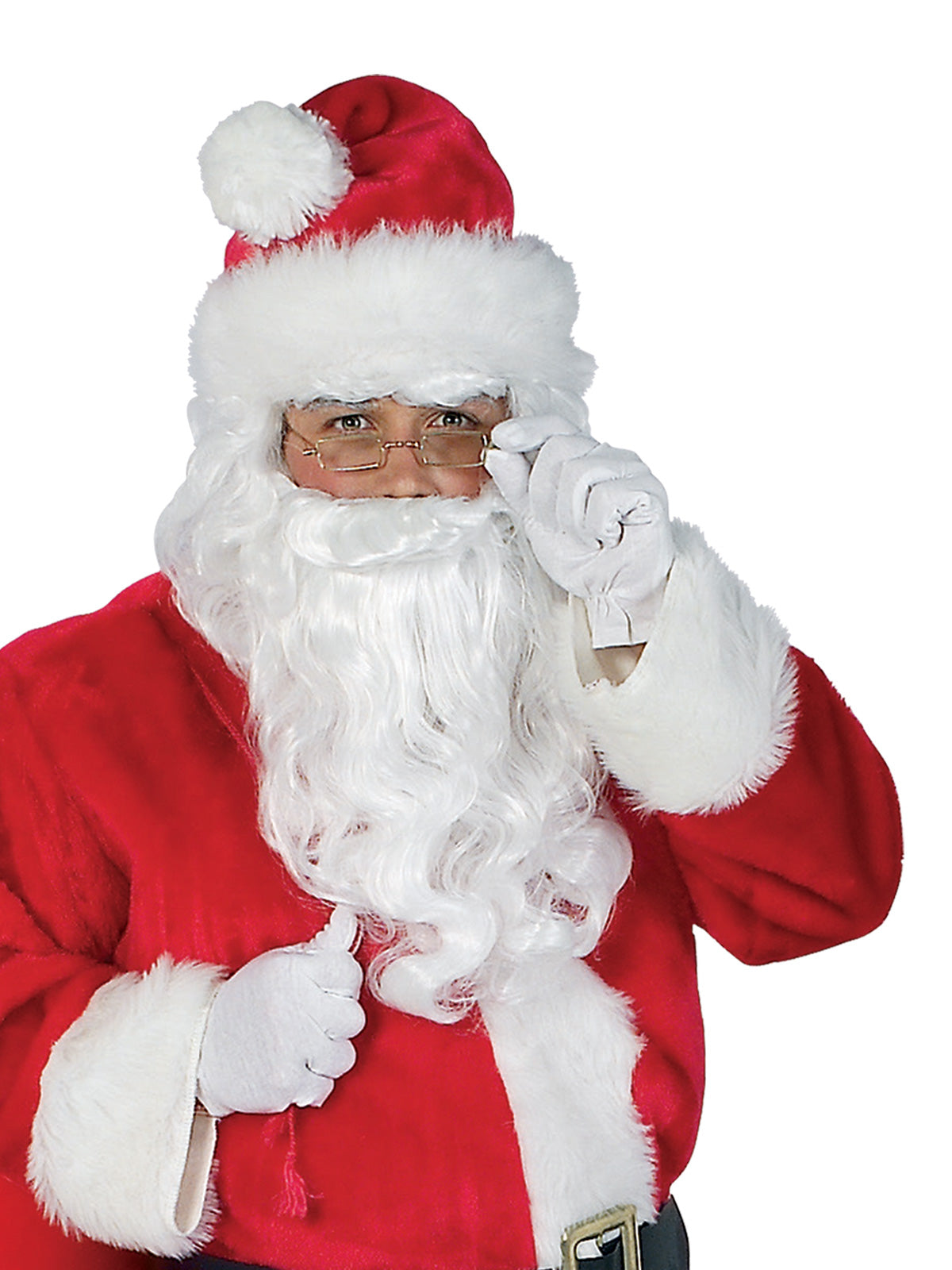 Santa Suit Deluxe 12 Piece Complete Costume Adult