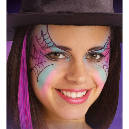 Glam Witch Fantasy Makeup Kit FX Kit Halloween Costume Accessory with Eyelashes