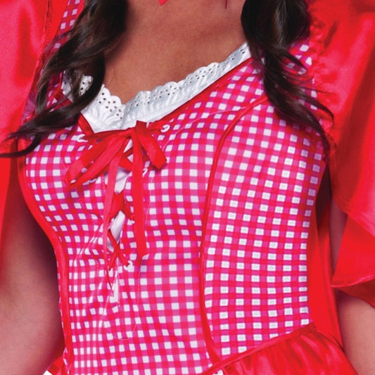 Miss Red Riding Hood Adult Women's Fancy Dress Costume