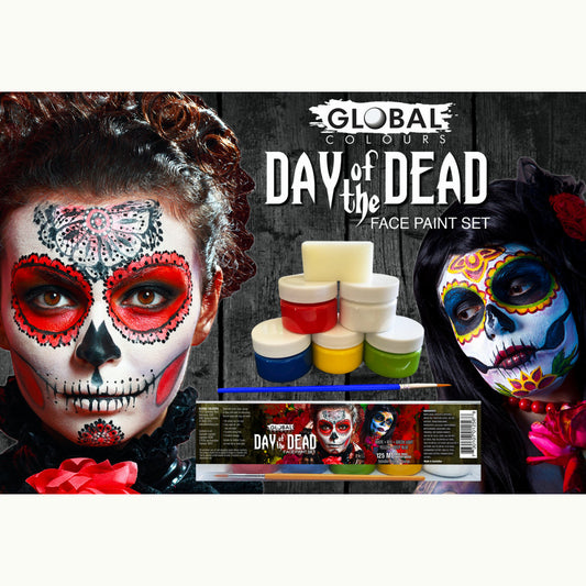 Day of the Dead Face Paint Set Halloween Special FX Sugar Skull face make-up