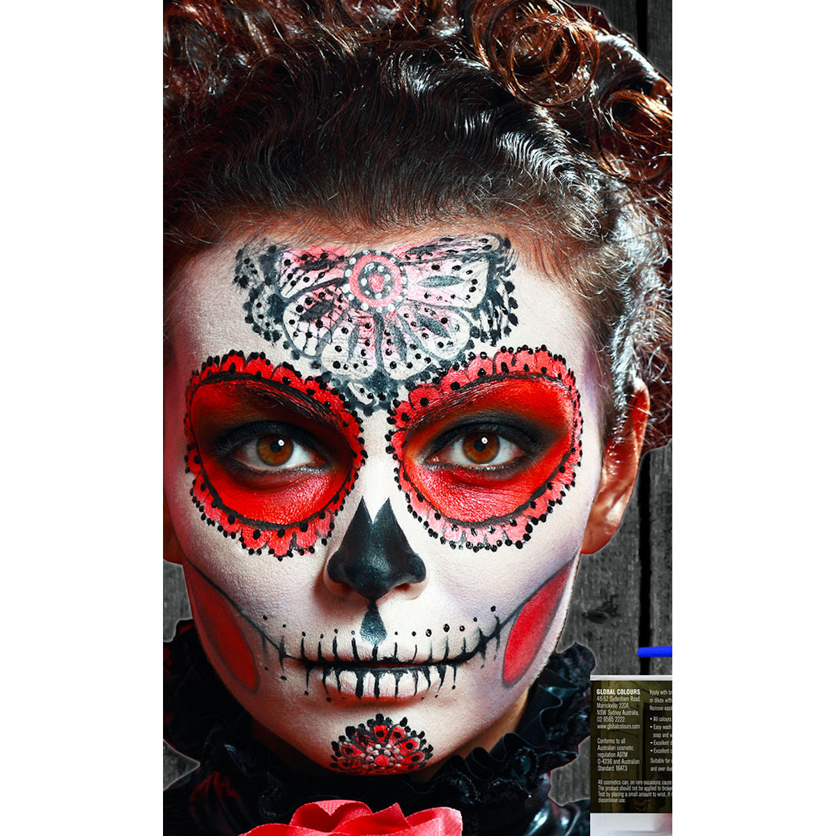 Day of the Dead Face Paint Set Halloween Special FX Sugar Skull face make-up
