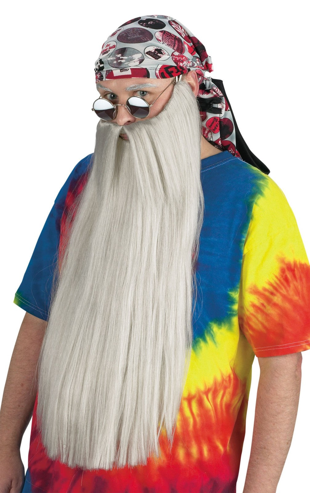 Extra Long Grey Beard and Moustache 65cm Long