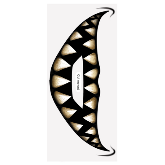 Big Mouth Cheshire Cat Temporary Tattoo Tinsley Halloween Special FX Make up KIT