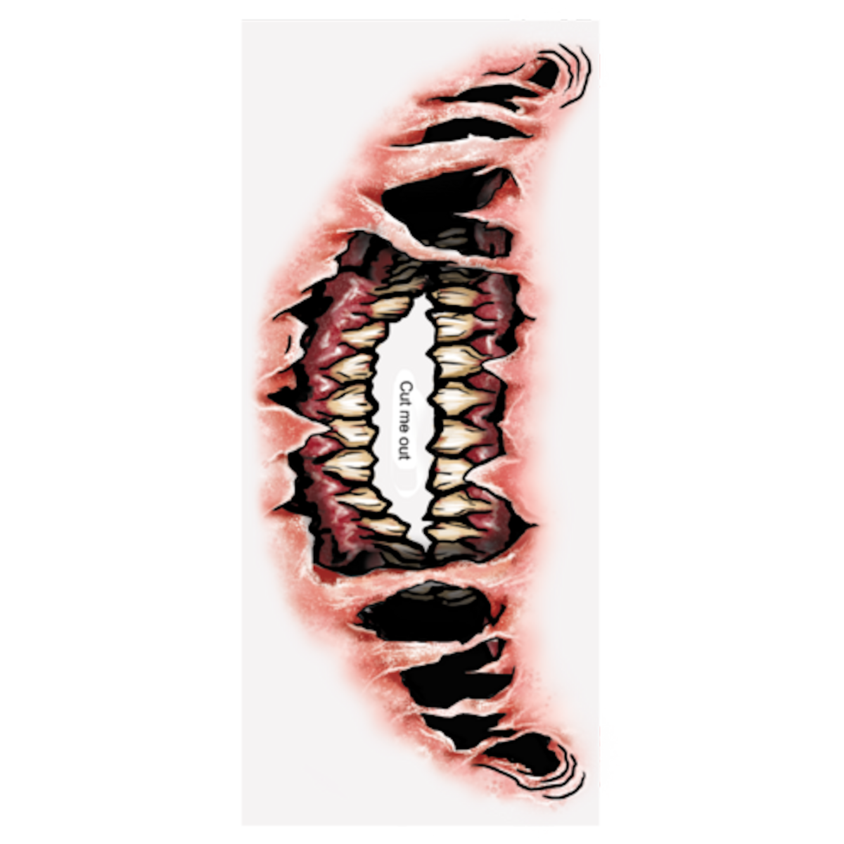 Big Mouth Decay Temporary Tattoo Tinsley Halloween Special FX Make up KIT