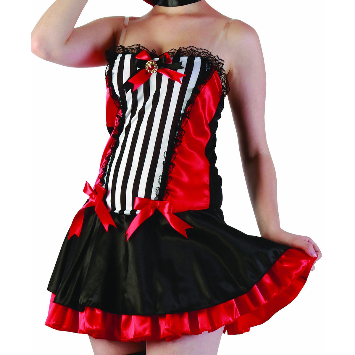Madam Vampiress Sexy Women's Halloween Fancy Dress Costume with Choker Collar