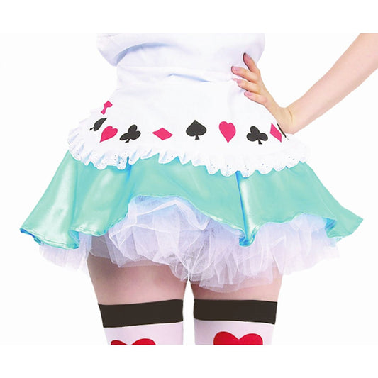 Sweet Alice In Wonderland Farytale Women's Fancy Dress Costume