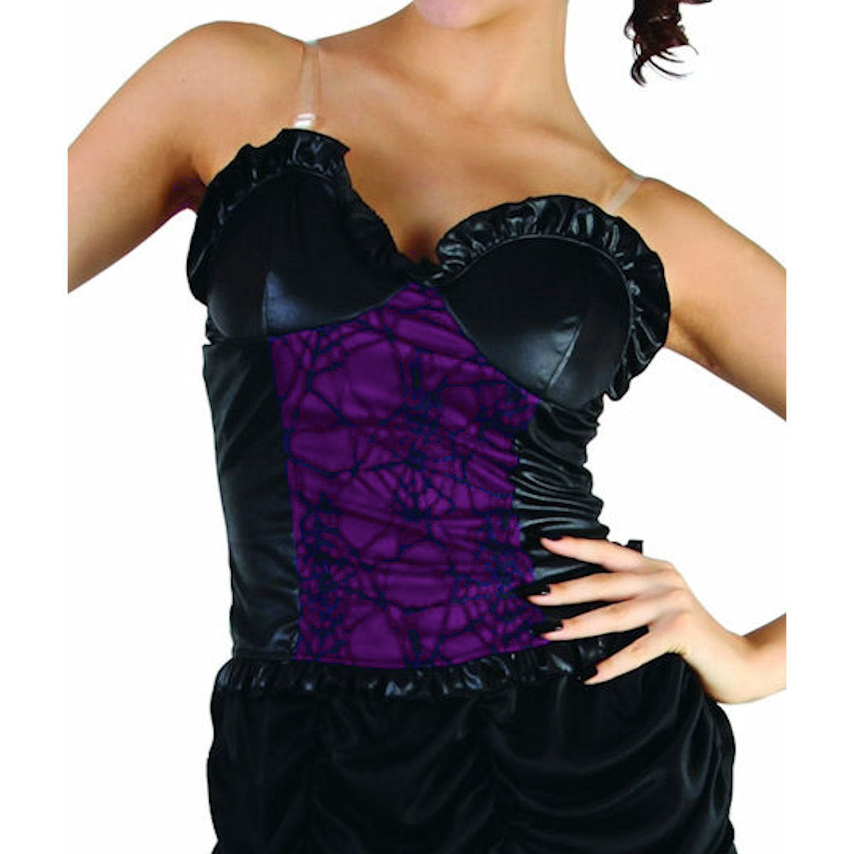 Black Widow Gorgeous Women's Day of the Dead Halloween Fancy Dress Costume