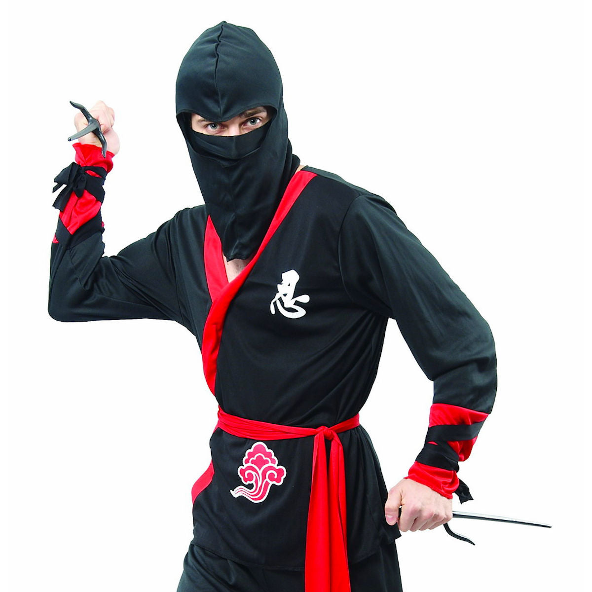 Black Ninja Men's Fancy Dress Costume